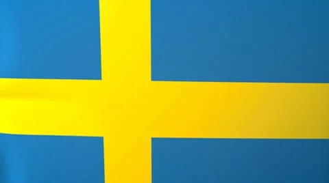 Sweden Waving Flag Stock Footage 10762650