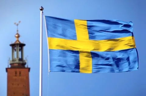 Sweden's flag Foto stock