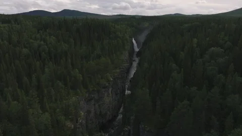 Sweden's largest canyon Stock Footage 255291866