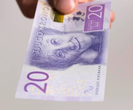 Swedish 20 Kronor Note Stock Photos