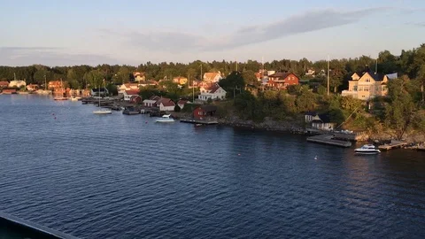 Swedish archipelago Video stock 115419399