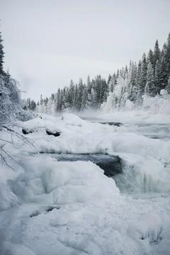 Swedish biggest lake in the winter Stock Photos