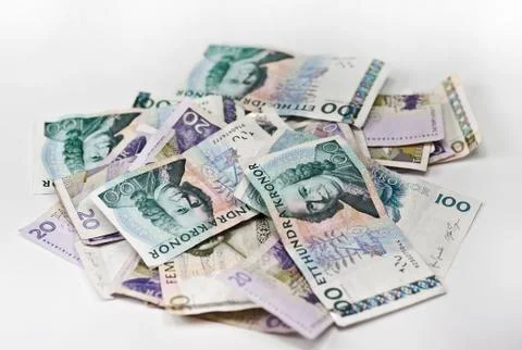 Swedish currency Stock Photos