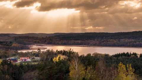 Swedish evening Stock Photos