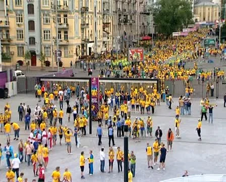 Swedish fans Stock Footage 11179515