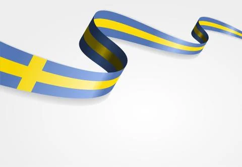 Swedish flag background. Vector illustration Illustrazione stock