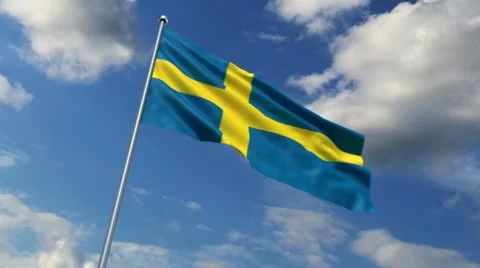 Swedish flag Stock-Footage 11497978