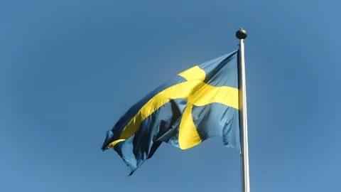 Swedish Flag Stock Footage 94557915