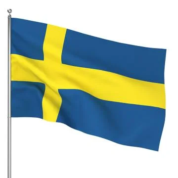 Swedish flag Stock Illustration