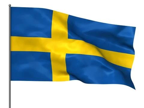 Swedish flag Stock Illustration