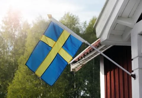 Swedish flag Stock Photos