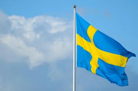 Swedish flag 写真素材