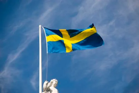 Swedish flag Stock Photos