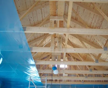 Swedish house construction. Stock Photos