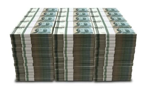 Swedish krona notes pile Illustrazione stock