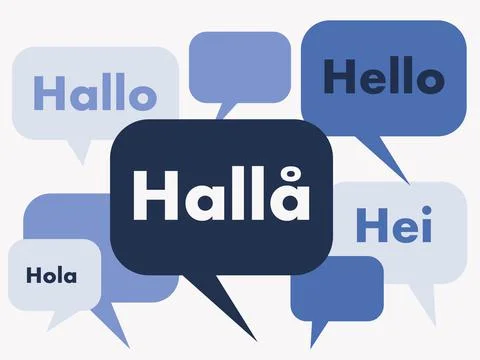 Swedish language banner. Stock-Illustration