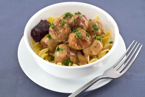 Swedish meatballs Stock Photos