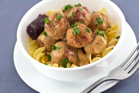 Swedish meatballs Stock Photos