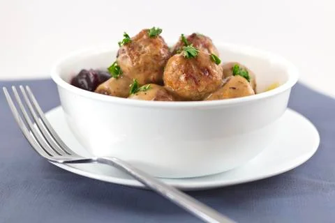 Swedish meatballs Stock Photos