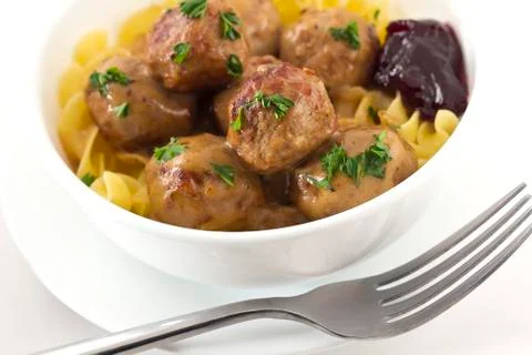 Swedish meatballs Stock Photos