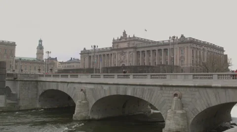 Swedish parliament Stock Footage 33994859