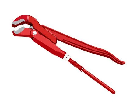 Swedish Pipe Wrench Stock Illustration