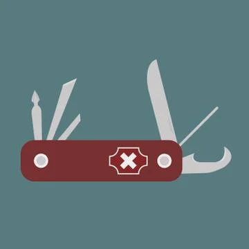 Swedish pocketknife Stock Illustration