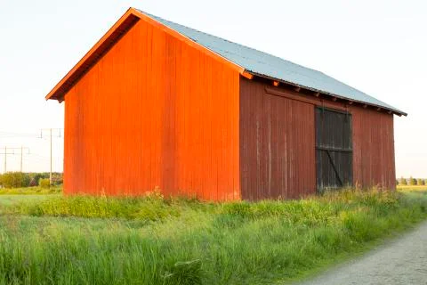 Swedish Red Barn Stock Photos