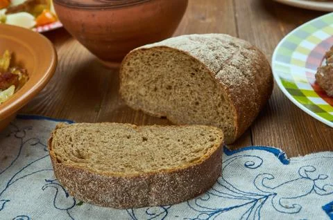 Swedish rye bread Limpa Fotos Stock