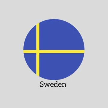Swedish state flag Ilustración de archivo