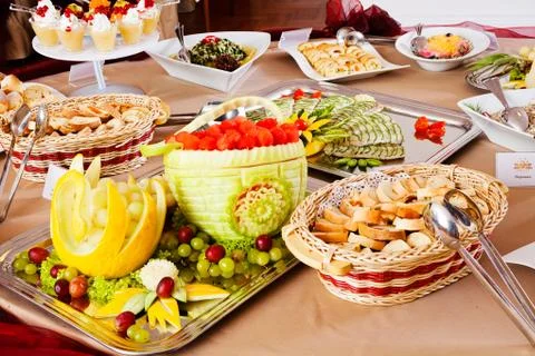 Swedish table Stock Photos