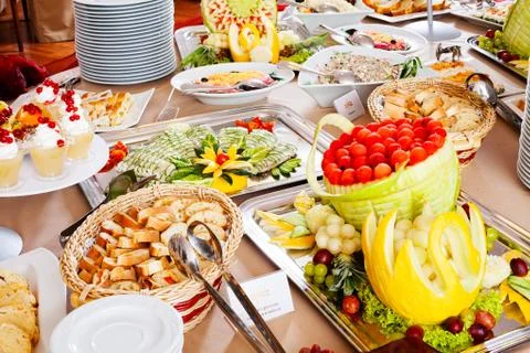 Swedish table Stock Photos