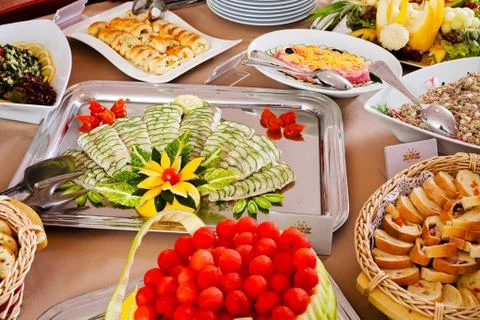 Swedish table Stock Photos