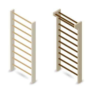 Swedish wall in 3D, vector illustration. Stock Illustration