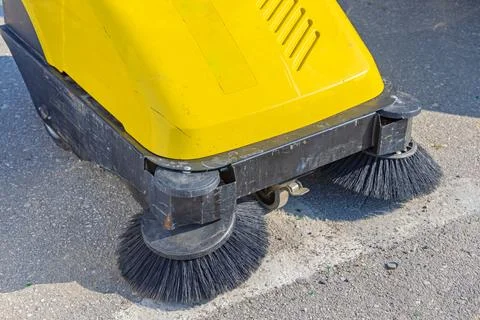 Sweeper Machine Brushes Stock Photos