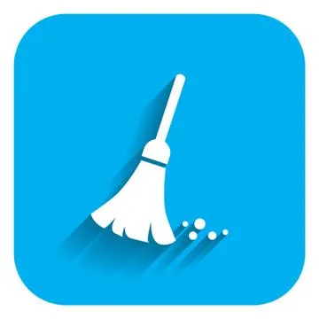 Sweeping broom Stock Illustration