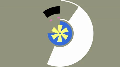 Sweeping, circular colors transition Video stock 32281507