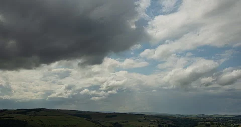 Sweeping Clouds Timelapse over country landscape Stock-Footage 244789280