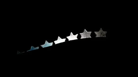 Sweeping effects with ice stars Stock Footage 34305591