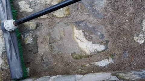 Sweeping flagstone steps  库存影片 111883937