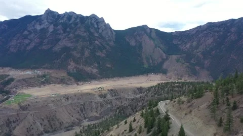 Sweeping Mountain Done Shot Stock Footage 146479739