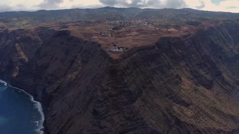 Sweeping Panoramic Views of Madeira’s West Coast Stock Footage 296326769