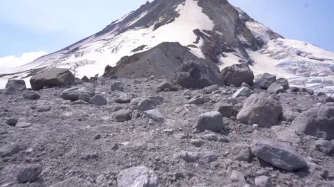 Sweeping shot of mountain top 4K Stock Footage 99698149