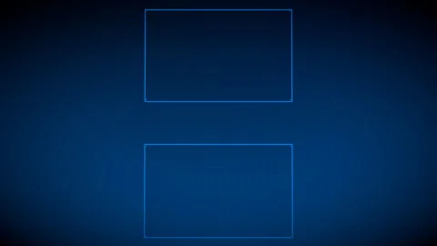 Sweeping upward camera tilt along a spatial computing UI, 4K Stock Footage 338433174