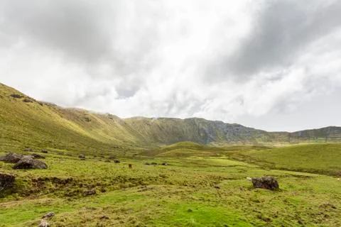Sweeping Views in Corvo Stock Photos