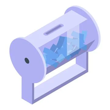 Sweepstake icon isometric vector. Lucky draw 库存插图