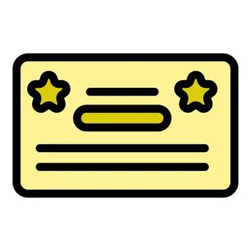 Sweepstake ticket icon vector flat Illustrazione stock