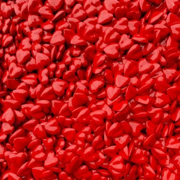 Sweet 3d hearts background Stock Illustration