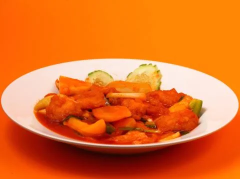 Sweet and sour fish Stock Photos
