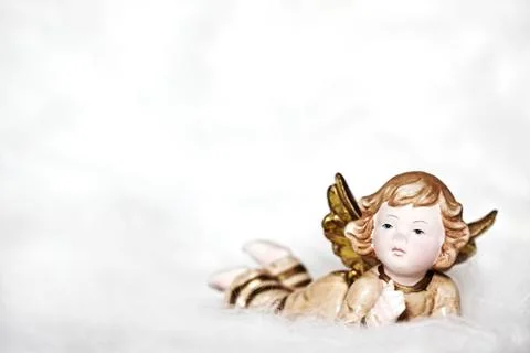 Sweet angel on cloud Foto stock